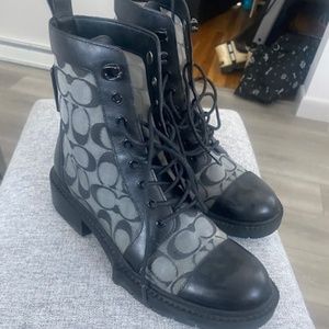 Coach Signature Citysole LaceUp Boots